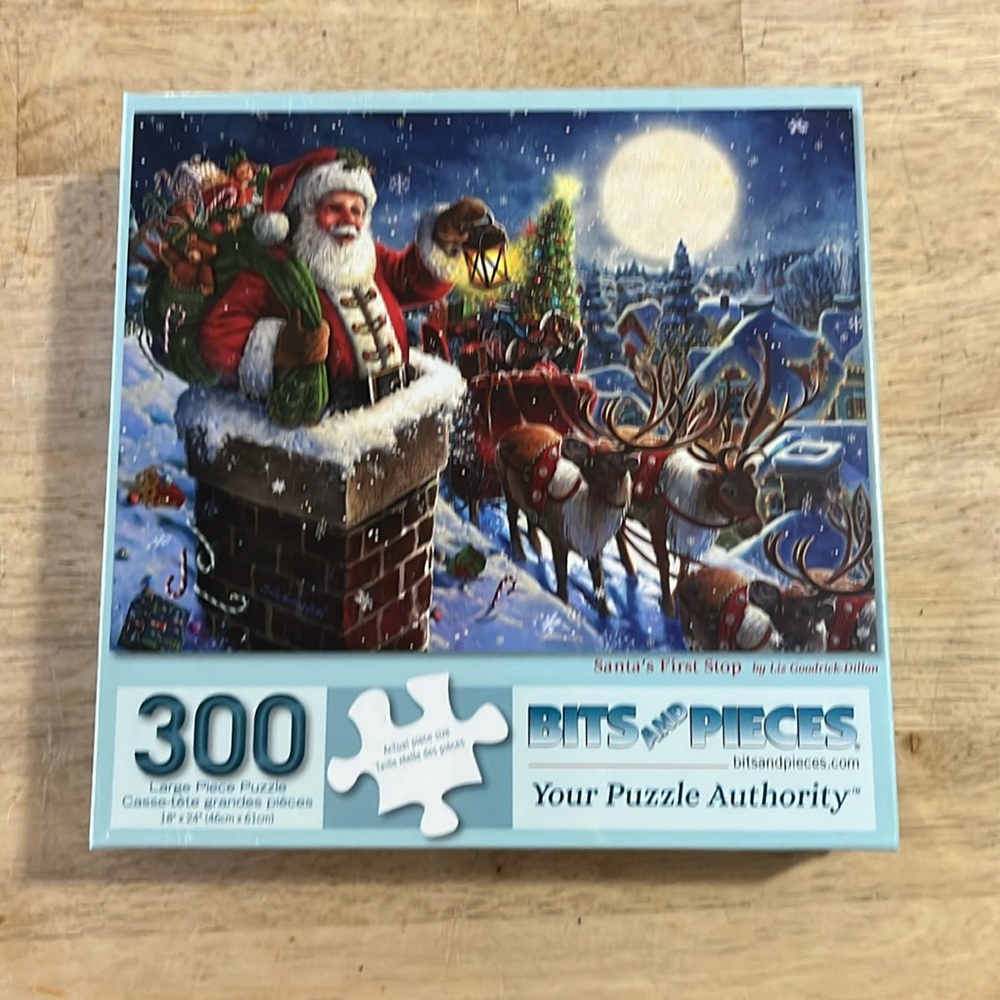 300 Piece Puzzle Santa's First Stop Bits and Pieces Your Puzzle Authority